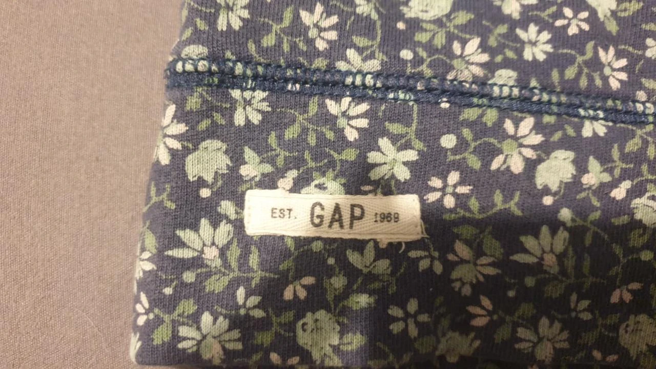 Casaco GAP Kids Azul Floral com Capuz – photo 2